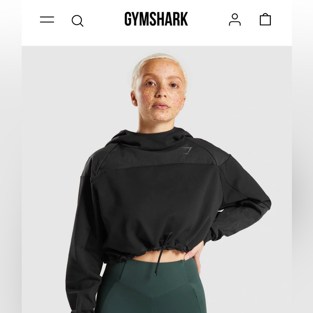 Gymshark Women's Black Venture Pullover NWT